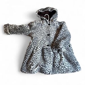 Vintage Kids Gallery Brown and Black Fur-Trimmed Coat